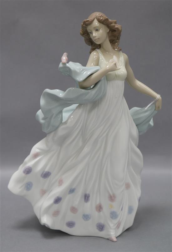 A Lladro figure Summer Serenade, no.6193 height 31cm